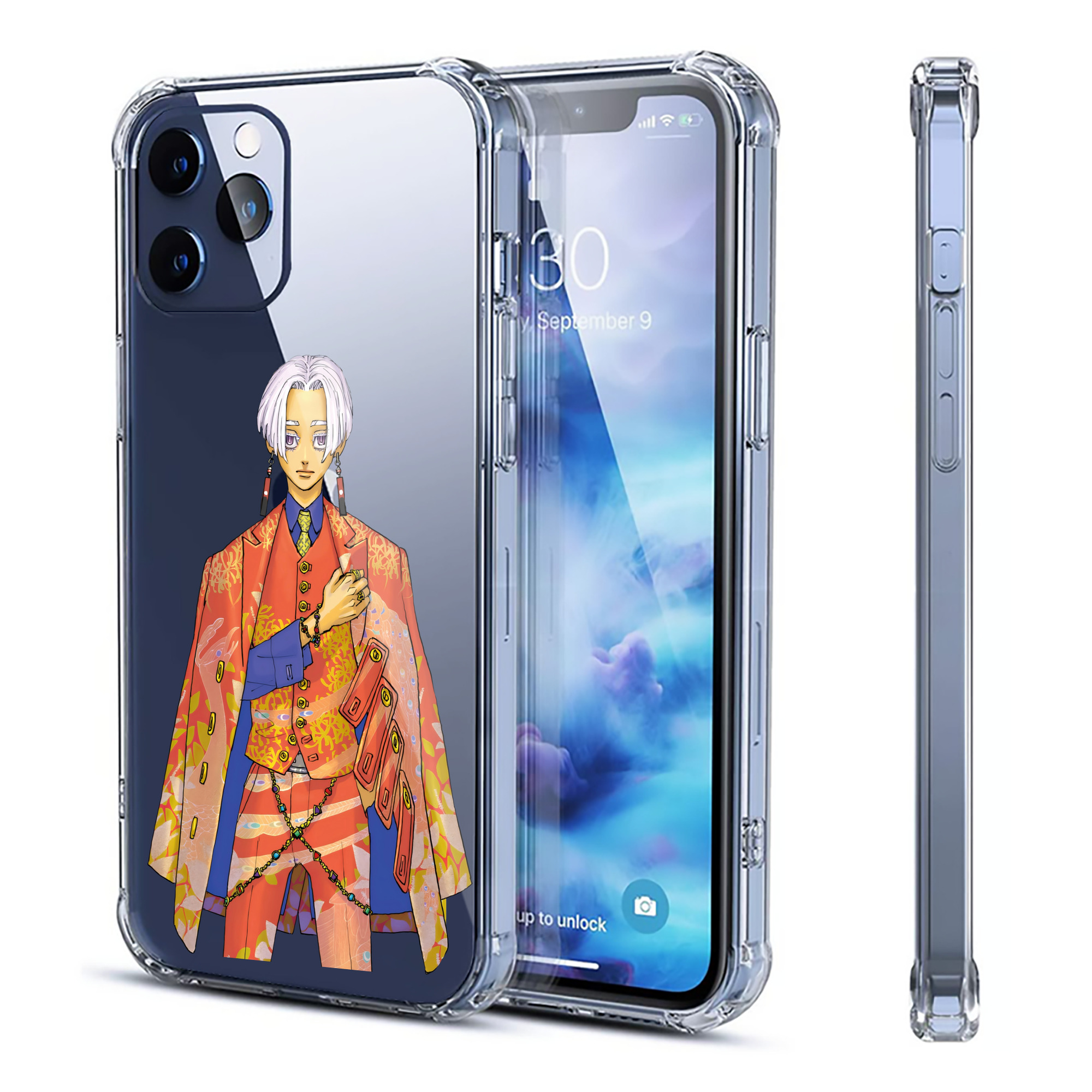 （画像用） 東京リベンジャーズ Tokyo Revengers 【iPhone 12シリーズ対応】透明スマホケース（クリアソフトケース）